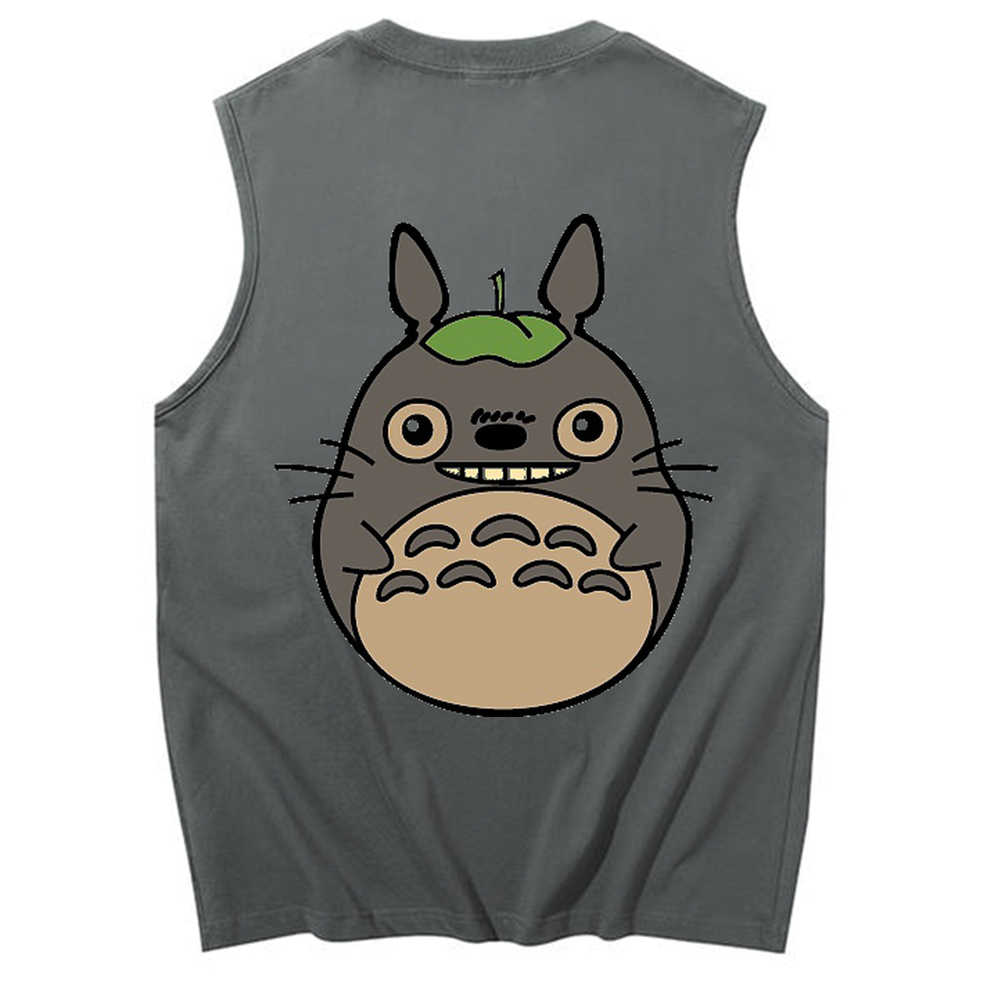 （画像用） となりのトトロ 草壁メイ 草壁サツキ My Neighbor Totoro Satsuki Kusakabe Mei Kusakabe コットン100％タンクトップ（背面プリント）